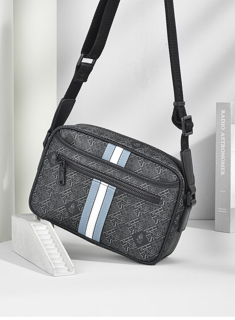 Hush Puppies Shoulder Bag for Men, Printed Simple Casual Crossbody Bag, Large Capacity PVC Shoulder And Crossbody Bag, Checkers Series 1
