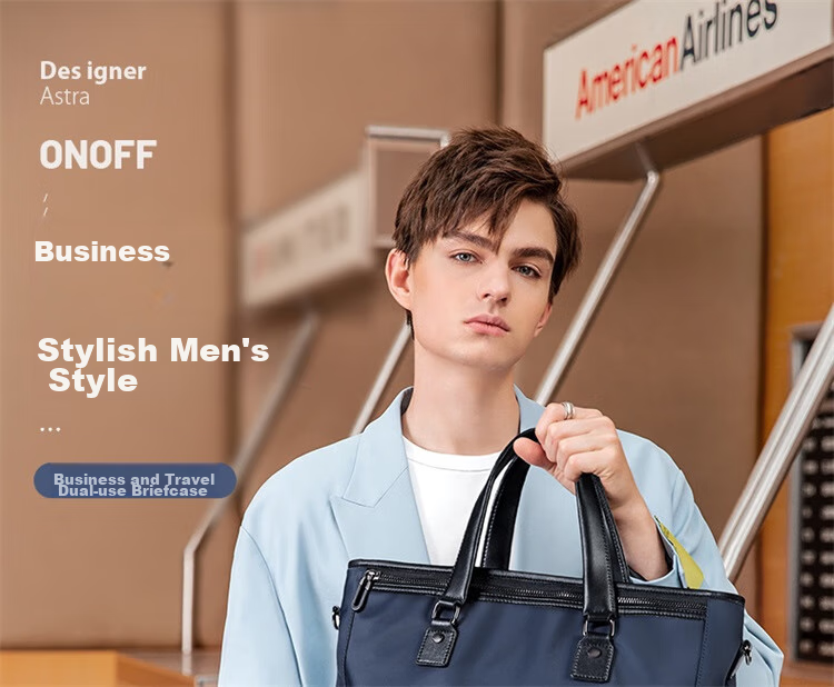 GOLF Business Briefcase for Men, Large Capacity Handbag, 15-Inch Laptop Bag, Casual Shoulder Crossbody Bag 1