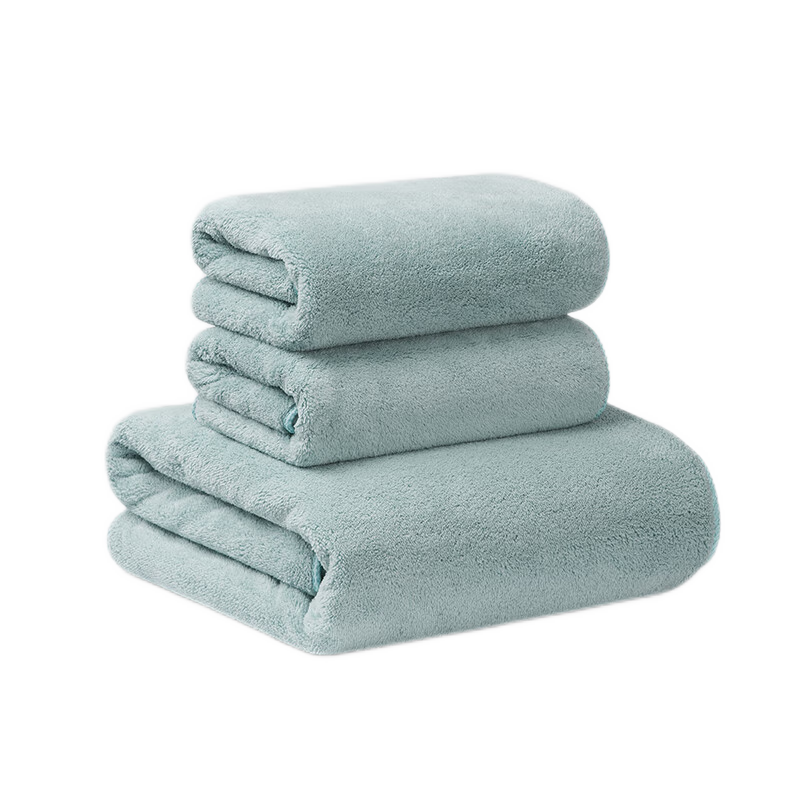 GGT Japanese Towel And Bath Towel Set of Three for Men And Women, Adult Bath And Face Towel, Quick-Drying, Lint-Free, Absorbent, Qiancao