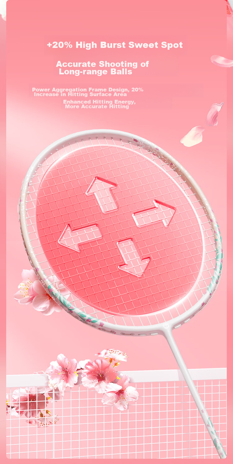 JD Original Full Carbon Badminton Racket, Balanced Blade Single Racket Liuying, Free Grip Tape Included 6