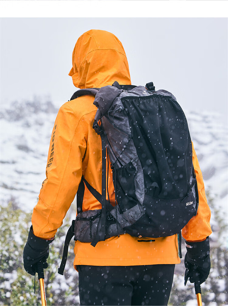 Pioneer Camp Three-In Hardshell Jacket for Men, Autumn And Winter Outdoor Fleece-Lined Windproof Waterproof Warm Coat Hiking Wear Orange-Red XL 8