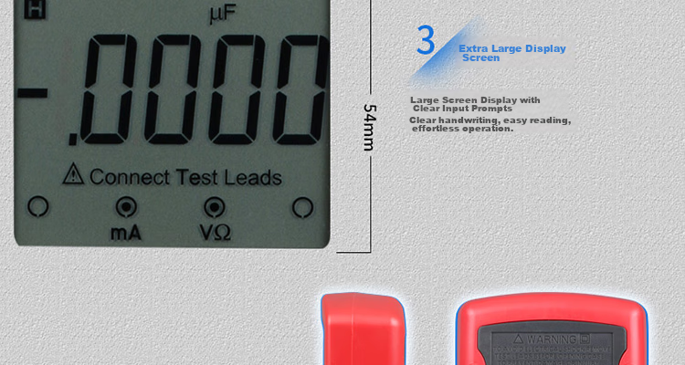 UNI-T UT58A Large Digital Multimeter, Universal Meter for Home Use, Electrician's Meter, Multi-Function Meter 19