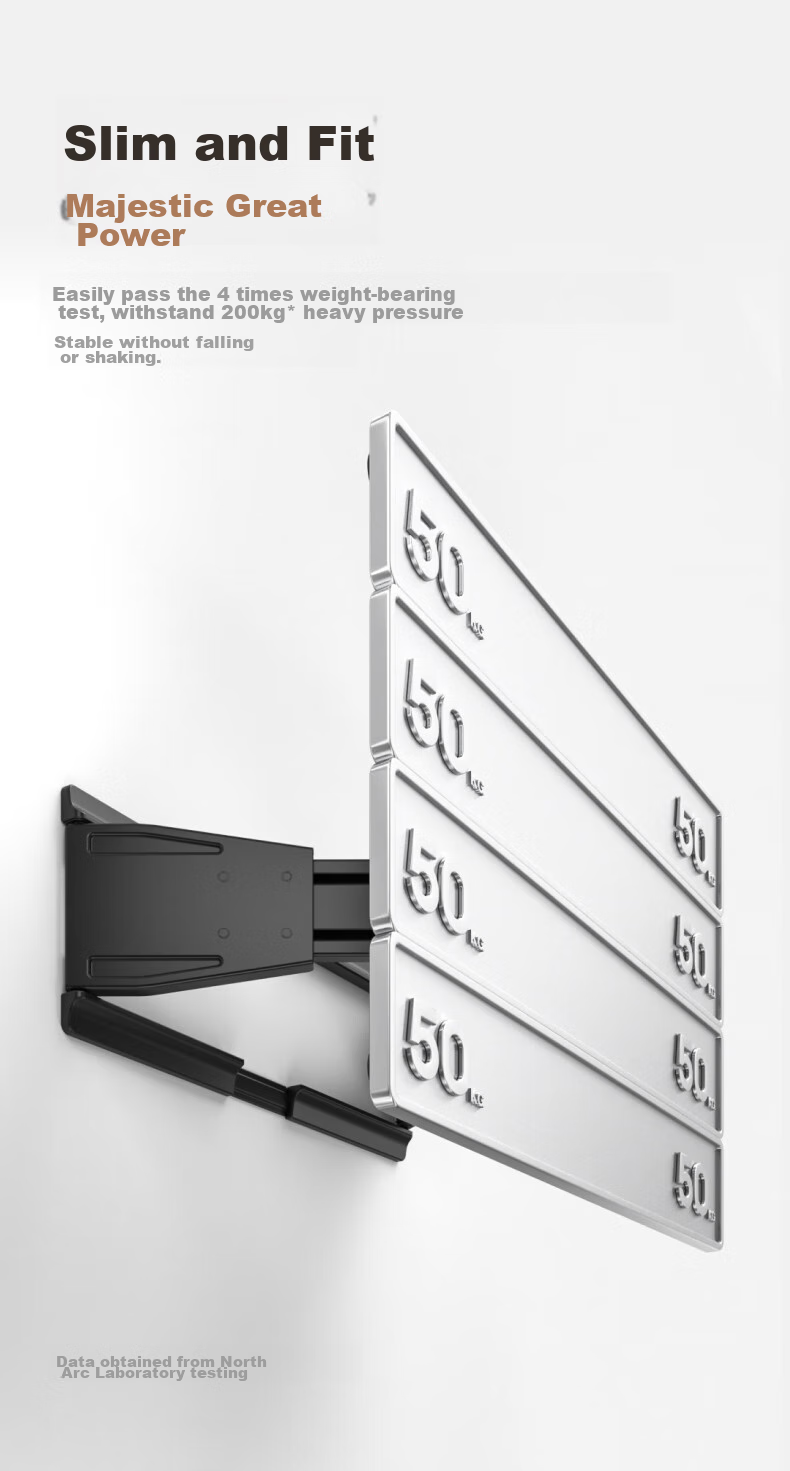 Brateck (43-85 Inch) Ultra-Thin TV Wall Mount, 65-Inch TV Bracket, 75-Inch TV Mount, Rotating And Extendable Wall Mount, TV Stand X58 4