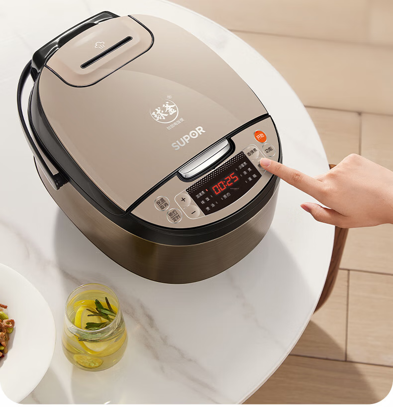 SUPOR Rice Cooker for 4-5 People, Large Capacity 4L Blue Diamond Ball Pot, Wood-Fired Rice, Home Electric Pot, for Cooking Rice, Soup, Porridge, Non-Stick Intelligent Multi-Function Micro-Pressure Rice Cooker SF40FC733 19