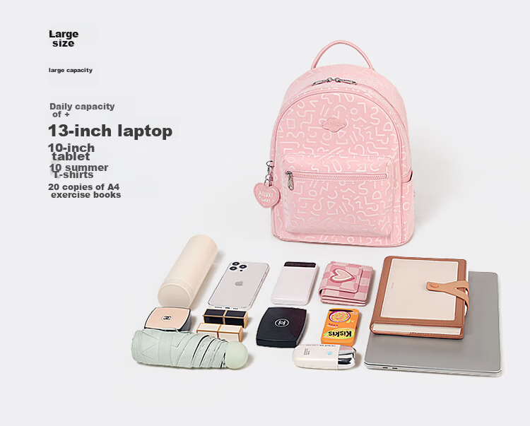 AILUXI Stylish Backpack for Women Students, Travel Commute Small Backpack, Cute Versatile Large Capacity Schoolbag Birthday Gift 13