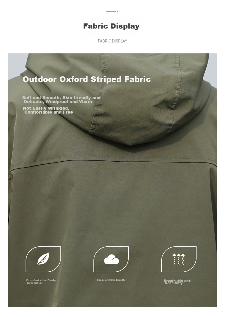JEEP Men's Jacket, Spring And Autumn Outerwear, Trendy Casual Loose Workwear Clothing for Men, Army Green, 3XL 3