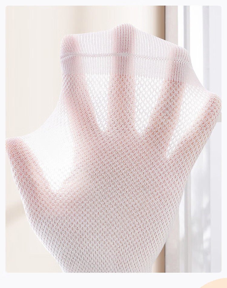 LangSha Children's Socks, Boys' Summer Thin Mesh Breathable Mid-Calf Socks, for Older Children And Students, White Socks 4