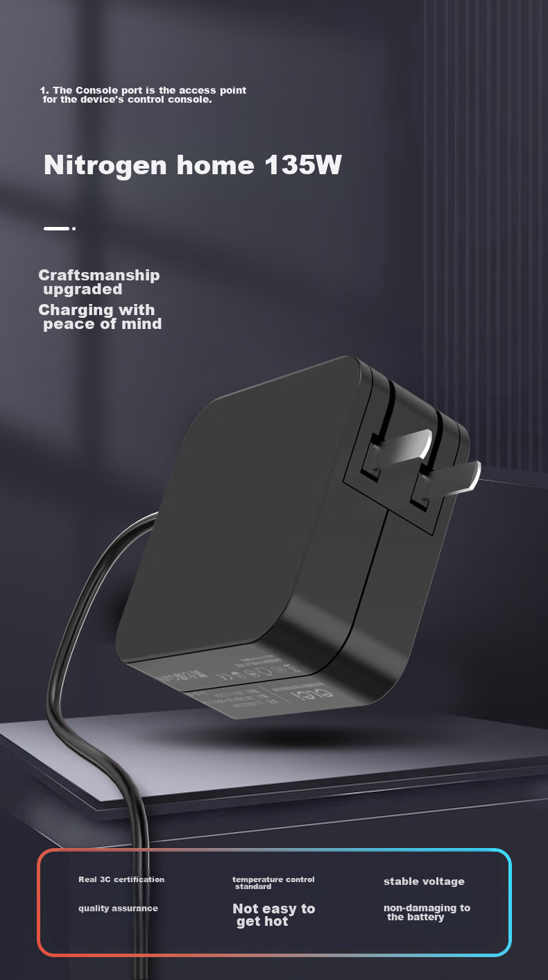 Elei GaN Charger, Lenovo 20V 11.5A Laptop Power Adapter, Rescue R720 Black, T470p Xiaoxin 700 Y700 Computer Cable, 230W Square Port 1