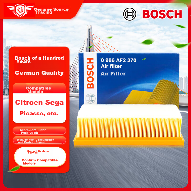 BOSCH Air Filter Element 2270 Compatible with Citroen C4 Picasso/Peugeot 307/408 And Others