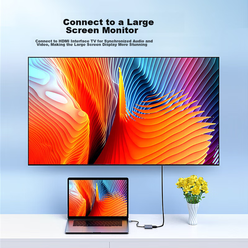 Адаптер-хаб BIAZE Type-C HDMI/USB 3.0/PD, конвертер для MacBook, подключение к проектору/монитору, USB-C хаб