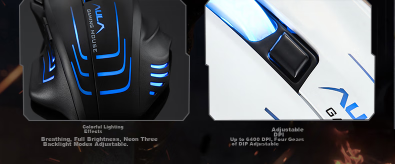 AULA X9Max Lightweight Wireless Mouse PAW3395 2.4G/Bluetooth/Wired Tri-Mode Native Dual 8K Report Rate Office Gaming Esports Mouse Fluid Red 4