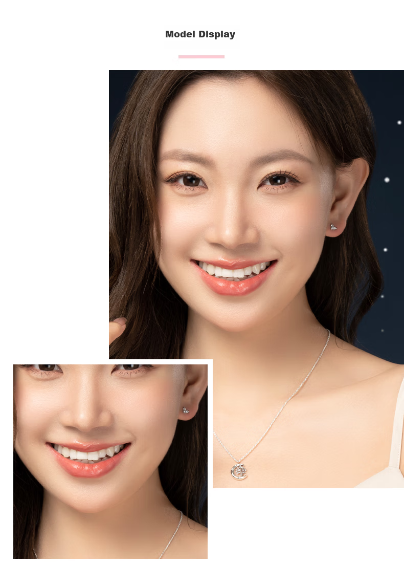 Pandora Heart-Shaped Triple Concerto Stud Earrings, Exquisite Birthday Gift for Girlfriend 4