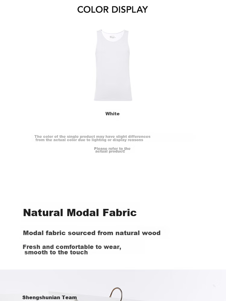 Aimer Men's Summer Modal Breathable Undershirt, Sleeveless Tank Top, Undershirt NS11L491 185 3