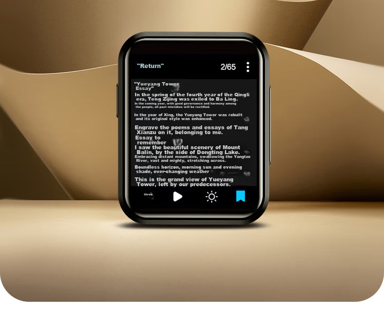 Aigo MP3/MP4 Video Player, 2-Inch Touchscreen, Bluetooth 5.4 External Speaker, Lossless HIFI, Student English Portable Player, E-Book Reader, Camera, Photo And Video Capture, 805-64GB 9