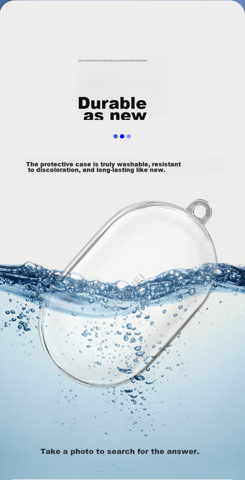 Masentek Earphone Protective Case, Compatible with Huawei Freebuds Pro 4/3 Bluetooth Earphones, 5HUAWEI Charging Case, Soft TPU Ultra-Thin Storage Accessory, Shockproof And Slip-Resistant, Transparent 11