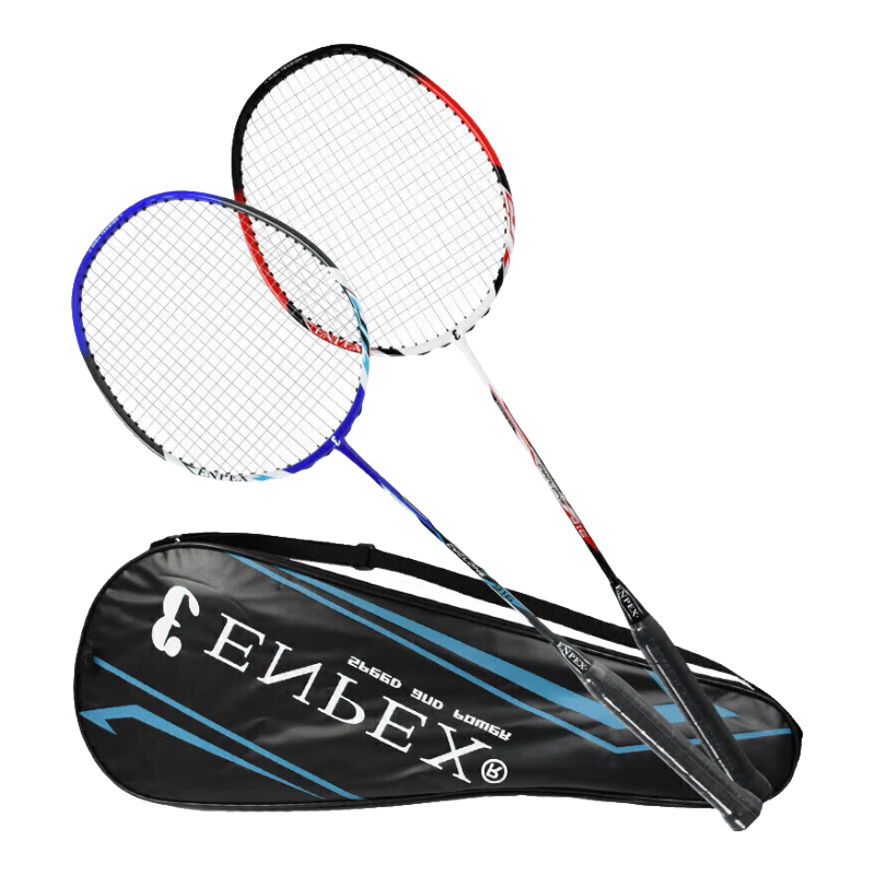 ENPEX Carbon Fiber Composite Badminton Racket, Durable And Ultra-Light Double Racket, Model 916, Includes 300-6 Shuttlecock And Grip Tape