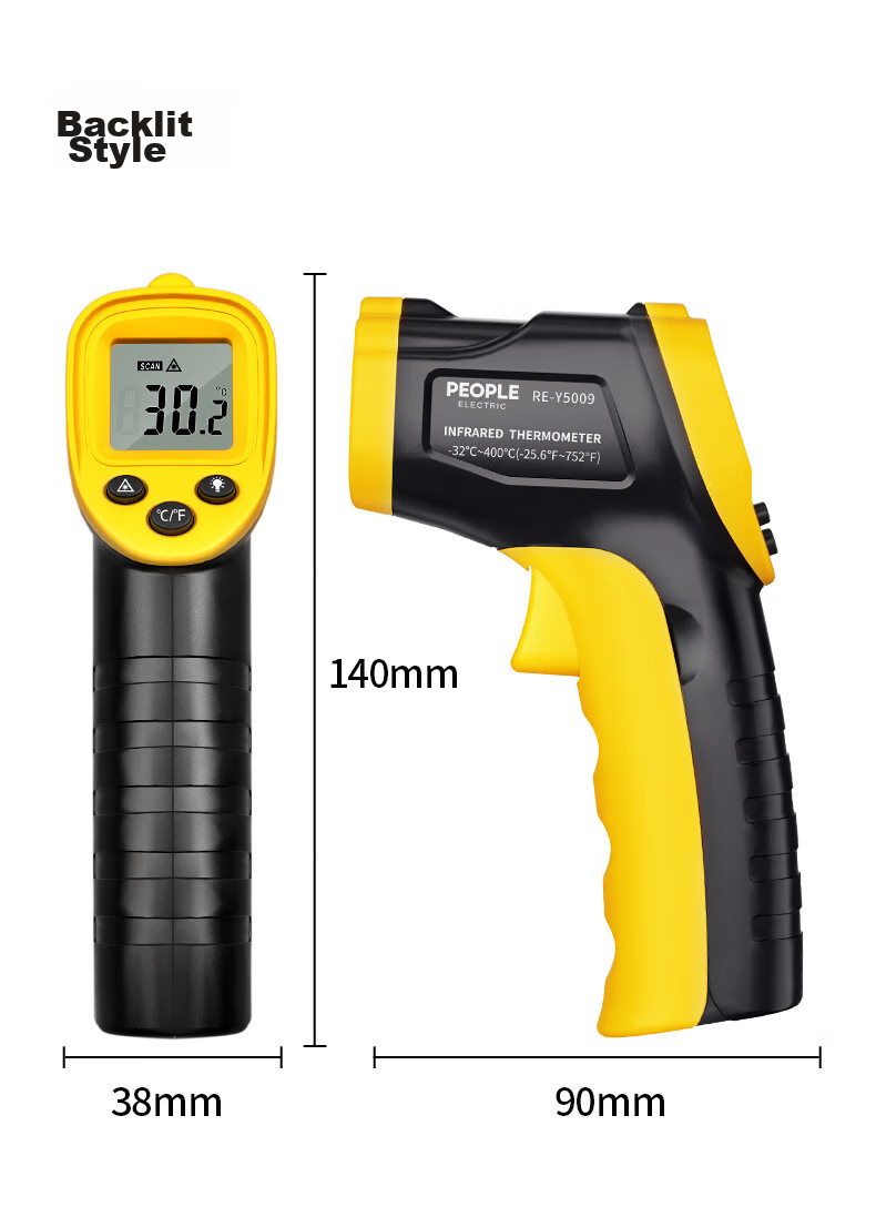 Renmin Infrared Thermometer, Industrial High-Precision Handheld Temperature Gun for Home Kitchen Baking And Oil Temperature Measurement 17