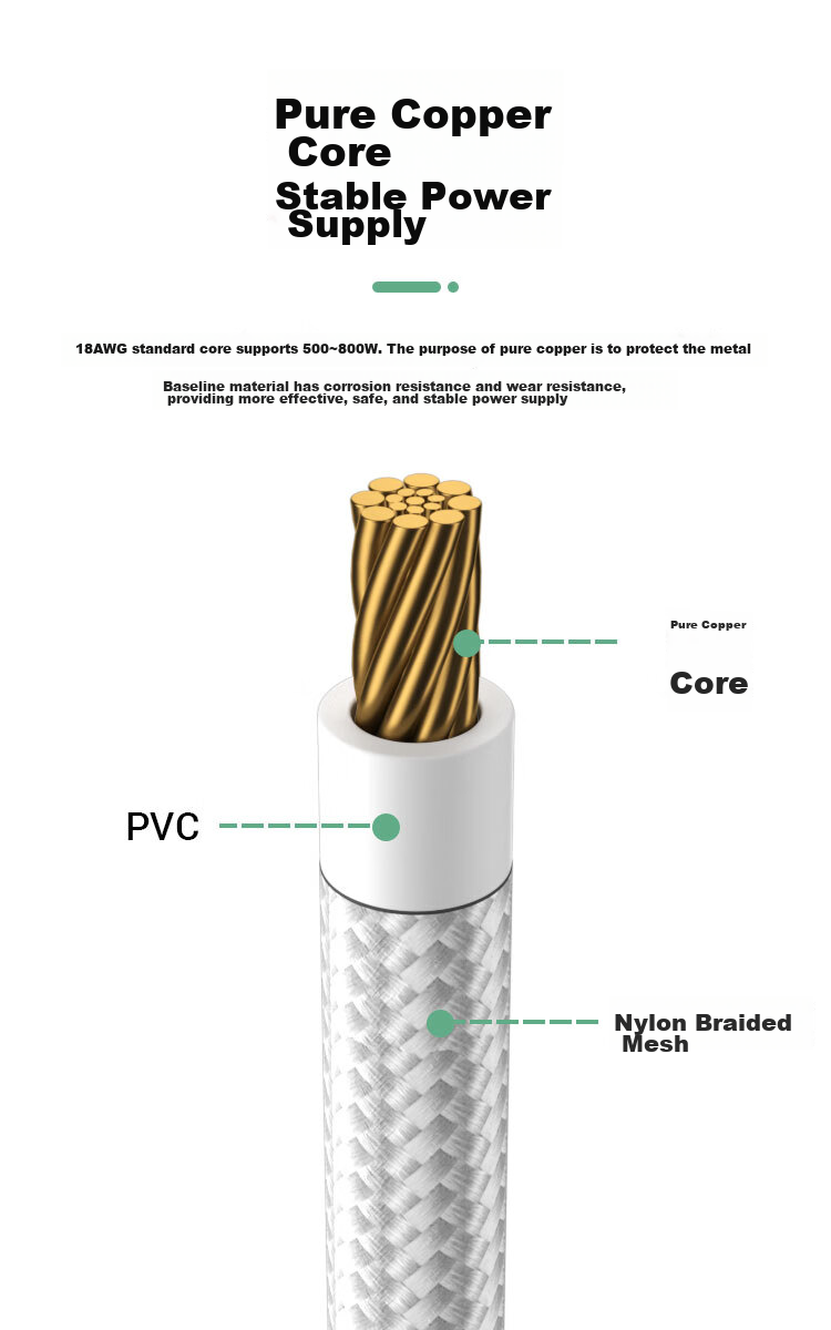 KELEPU Desktop Computer CPU Power Extension Cable, 8Pin to 4+4Pin Male And Female Extension Cord, White, 300mm 5