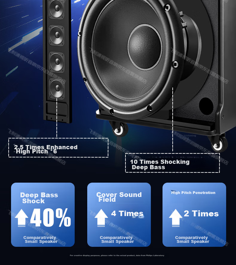 PHILIPS Square Dance Speaker with Display Screen Video Karaoke Machine All-In Home Karaoke System KTV Speaker Set Outdoor Singing Bluetooth Smart Speaker SD289D 3