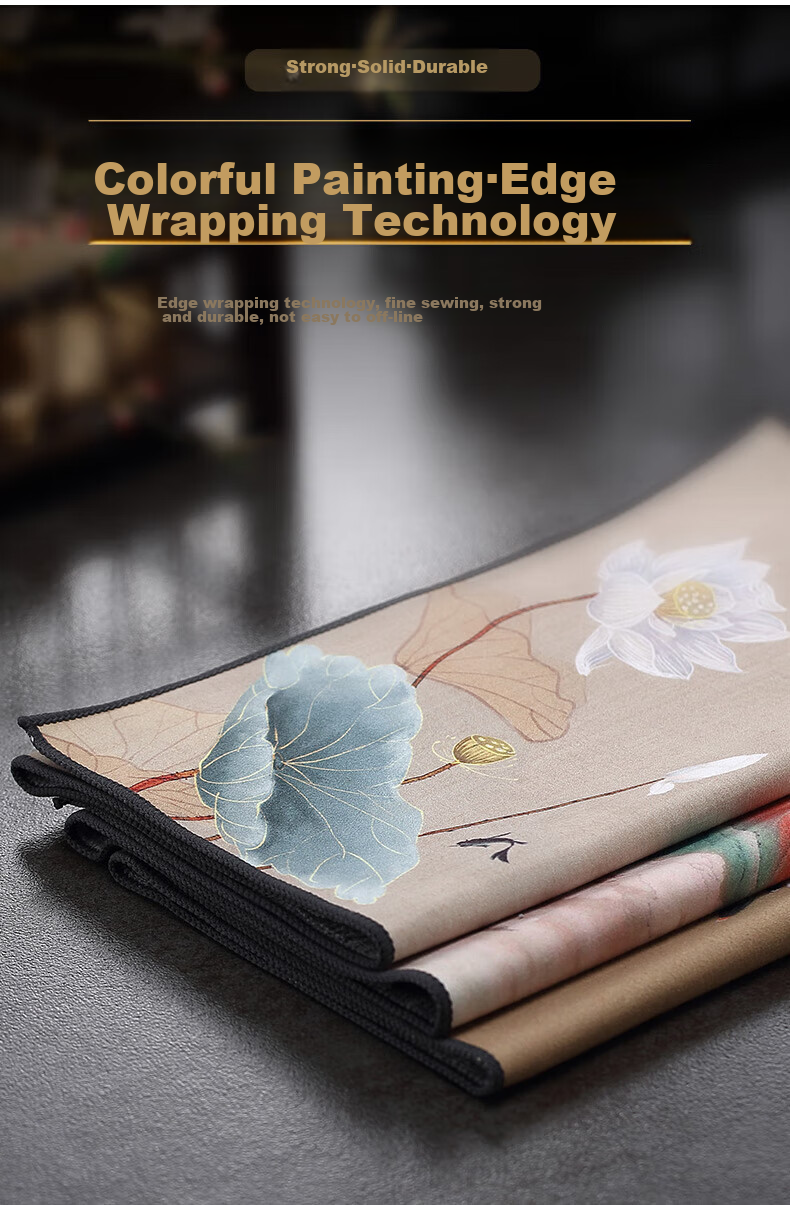 MENGTING Tea Towel, Absorbent High-Quality Tea Table Cloth, Non-Shedding Towel for Tea Set Accessories, Pack of 3 7