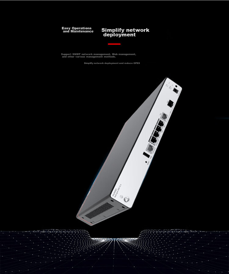 HUAWEI AR611E-S Enterprise-Grade Router Dual-Core 1*GE Combo WAN Port + 4*GE LAN Ports with Machine Capacity for up to 250 Devices Rack-Mountable PC Secure Router Networking 3