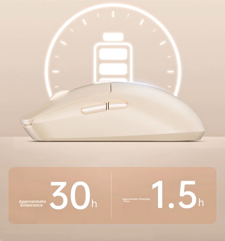 HP M23G2 Dual-Mode Wireless Mouse in Milk Tea Color, Lightweight at 65g with Wired/wireless dual-mode connection, Type-C charging, 10000 DPI adjustable driver, ergonomic desig 15
