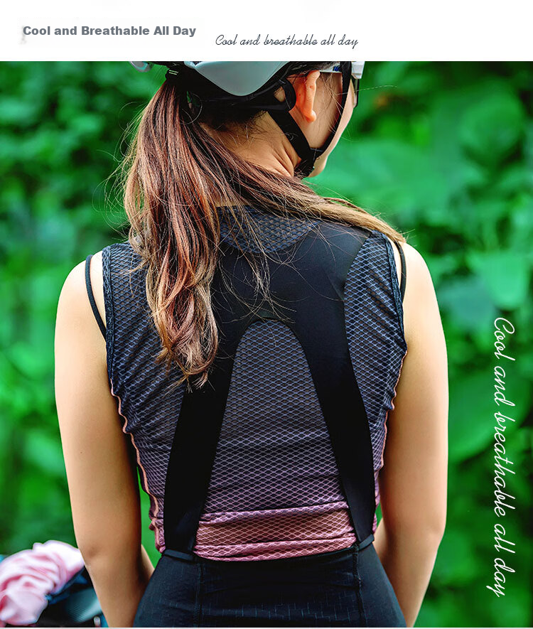Lameda Women's Cycling Sweat-Wicking Vest, Quick-Dry Top, Moisture-Absorbing Mountain And Road Bike Jersey, Undershirt, Keli, XS/S 3