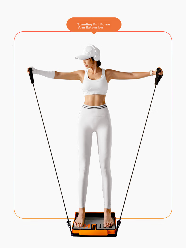 Mike Leg Stretching Board, Calf Stretching Device, Resistance Band, Sit-Up Assist Tool, Standing Inclined Pedal + Resistance Band 7