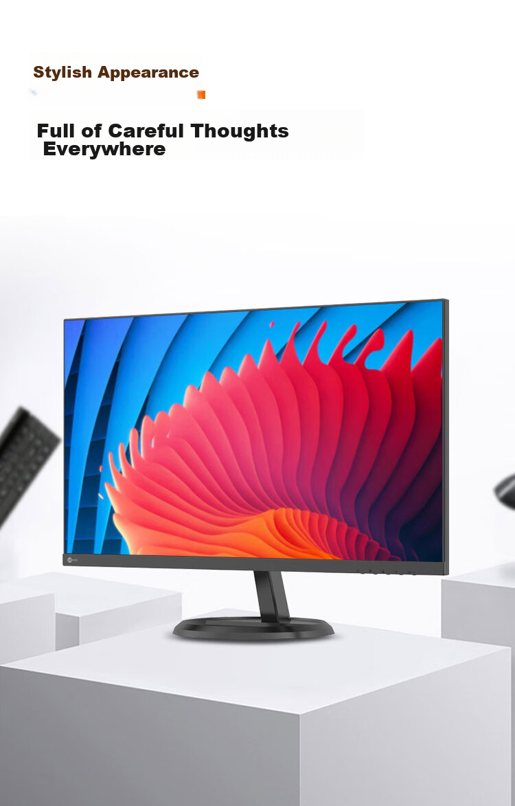 Lenovo Lecoo 27-Inch 2K Monitor with 100Hz Refresh Rate, HDR Technology, Type-C 65W Reverse Charging, Full-Function Height-Adjustable Rotating Stand Office Monitor M2721HL 3