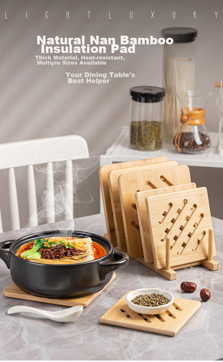 Banwu Life Stainless Steel Pot Holder Heat Insulation Mat High Temperature Resistant Anti-Scald Dining Table Mat Kitchen Pot Bottom Mat Casserole Mat Pot Rack Base 2