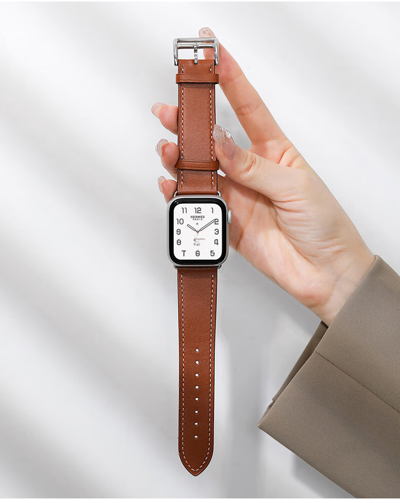 Weiqiantu [Genuine Leather Watch Strap] Compatible with Apple Watch Series 12/11, Genuine Leather Apple IWatch Series 12/11/10/9 Strap SE3/ultra4/3/2 for Men And Wome 21