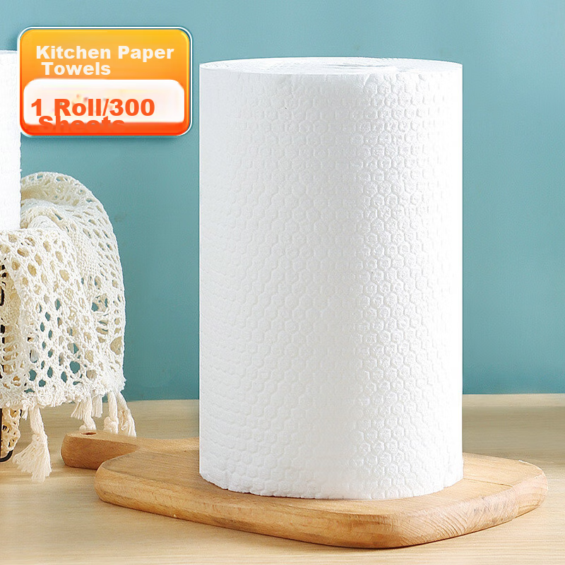Baijie Disposable Cleaning Cloths, Kitchen Paper Towels, Dishwashing Cloths, Hand Towels, Non-Woven Fabric, 300 Pieces Per Pack