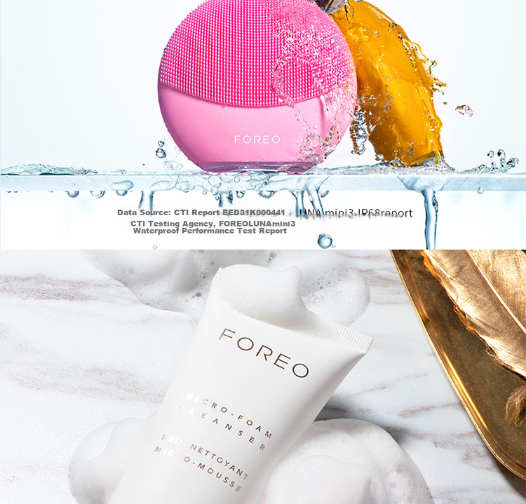 FOREO Luna Facial Cleansing Device, LUNA Mini3 Purifying Cleansing Device, Balances Oil, Face Washing Instrument, Pore Cleaner, Cherry Red Rechargeable Model 25