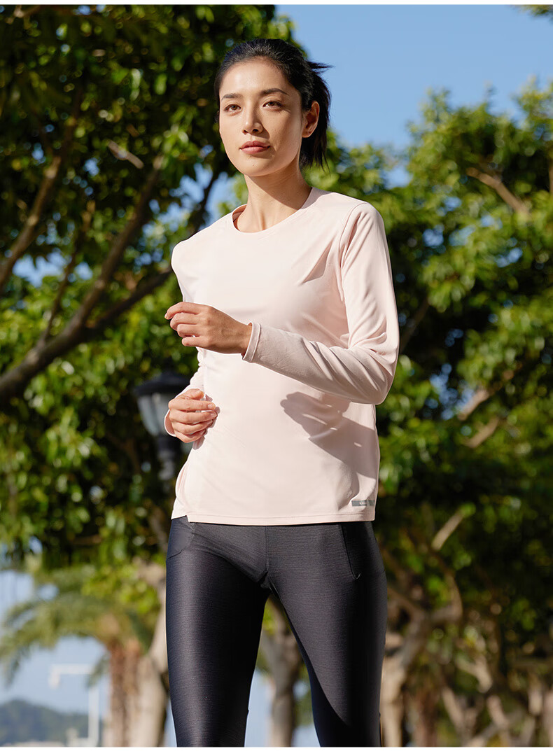 DECATHLON Training Sun Protection Base Layer Long-Sleeve Fitness Running Sportswear T-Shirt Top RUNW2176332 Classic Black M-L 10
