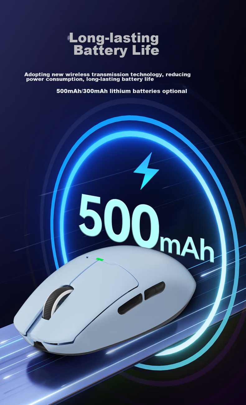 Aigo GM80 Plus Glacier Wired/wireless/tri-mode Gaming Mechanical Mouse for Office And Bluetooth Rechargeable Ergonomic Mouse for Small And Medium Hands 15