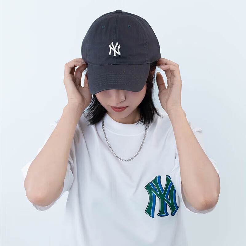 Бейсболка MLB New York Yankees/charcoal gray/small logo, универсальный размер, унисекс, спортивная кепка на все сезоны