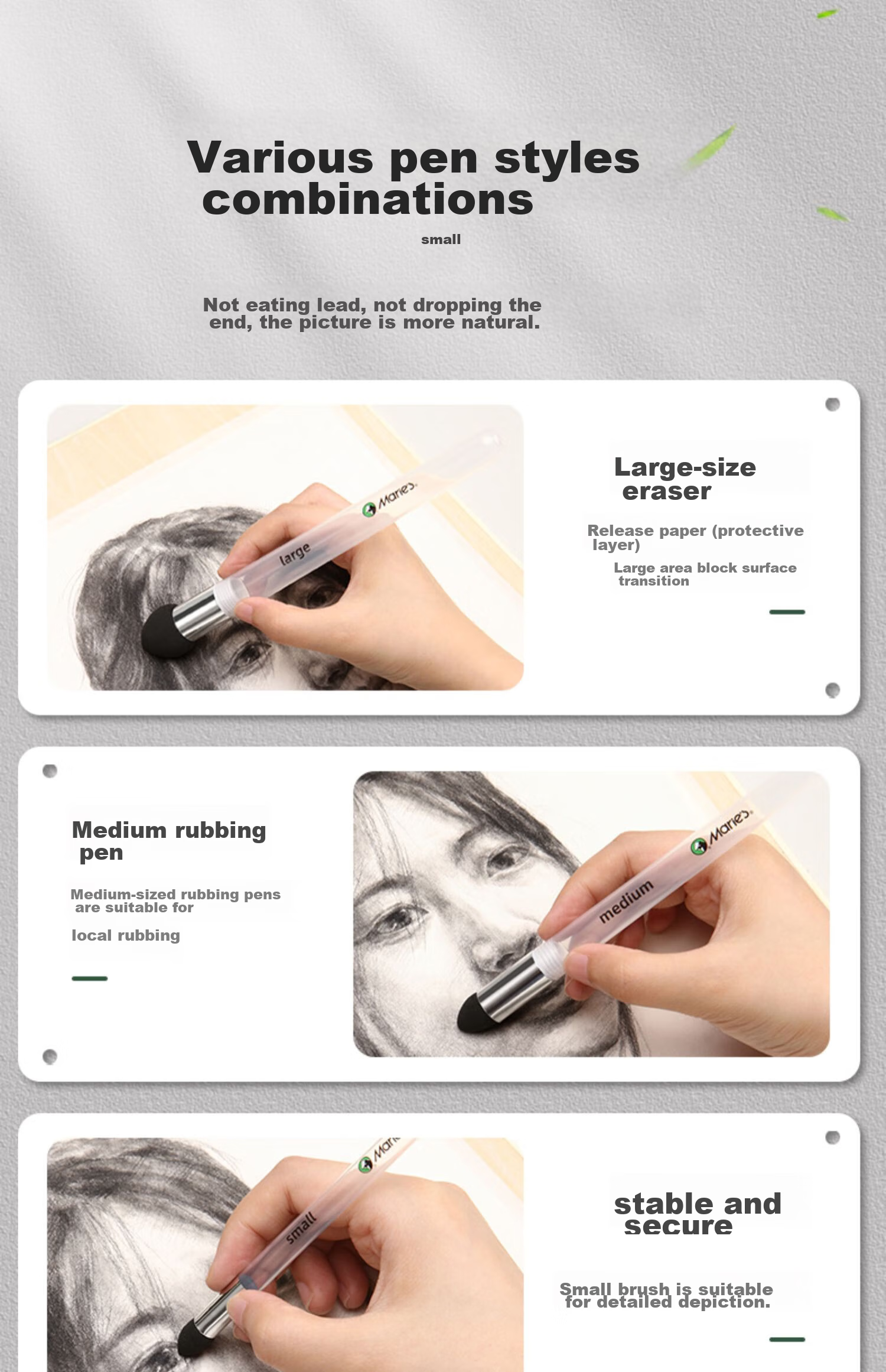 Marie's Art Student Portable Sketch Blending Brush - Sketch Blending Brush R203, Sketching, Marker Drawing 10