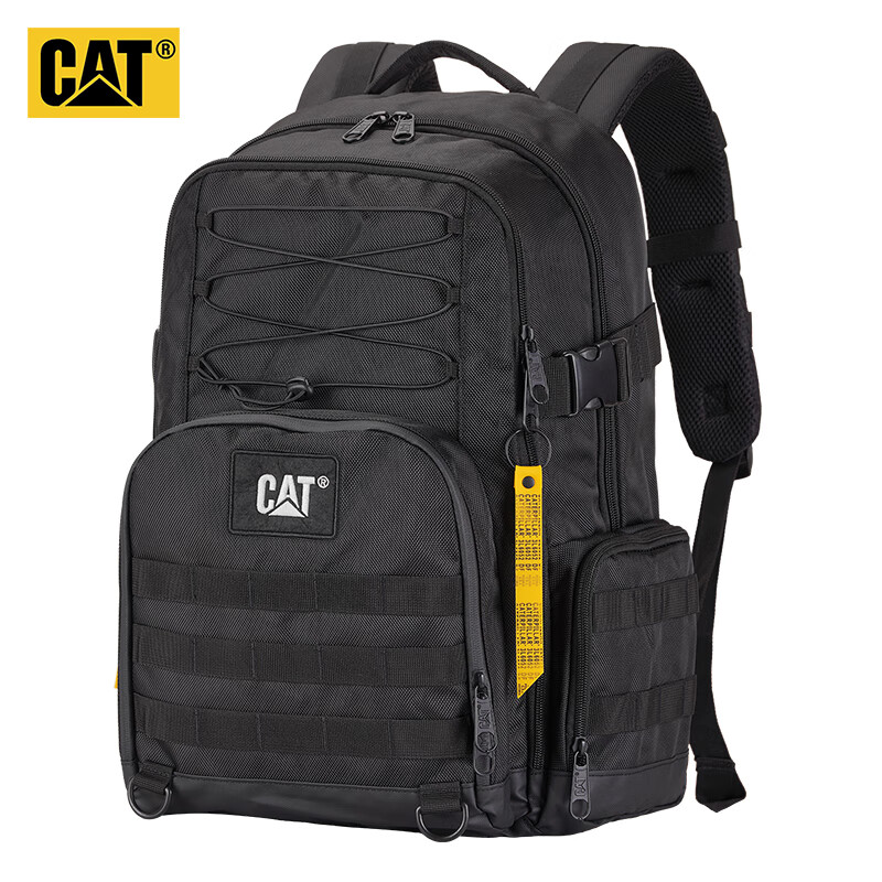 CAT Backpack, Laptop Bag, Outdoor Sports Hiking Bag, 15/16 Inch Large Capacity Men's Schoolbag, Black, 84175