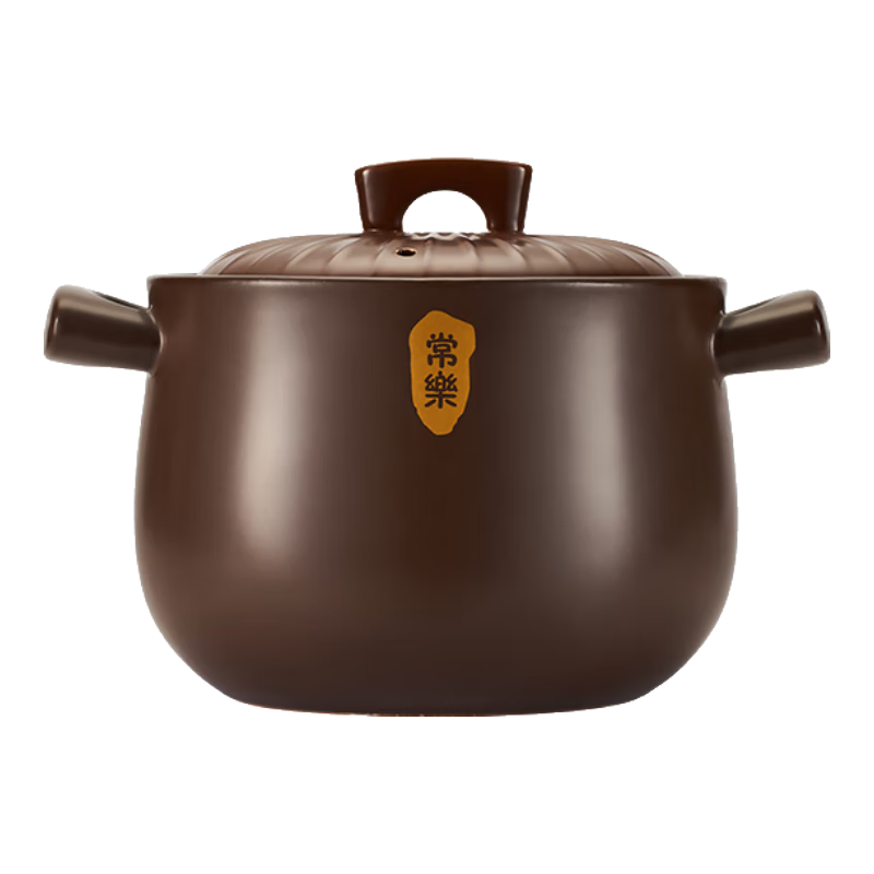 JD Original Casserole Pot, Soup And Stew Pot, Heat-Resistant up to 450°C, Long-Burning without Cracking, Thickened Body, Suitable for Open Flame And Gas Stoves, 4.5L Capacity