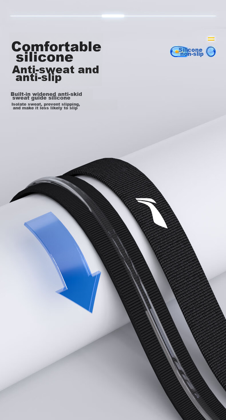 Li-Ning Sports Headband for Men And Women, Sweat-Absorbing Headband, Sweat-Stopping Band, Running Sweat-Guiding Band, Basketball Sweat-Proof Headband, Hair-Tying Band, Head Hoop 4