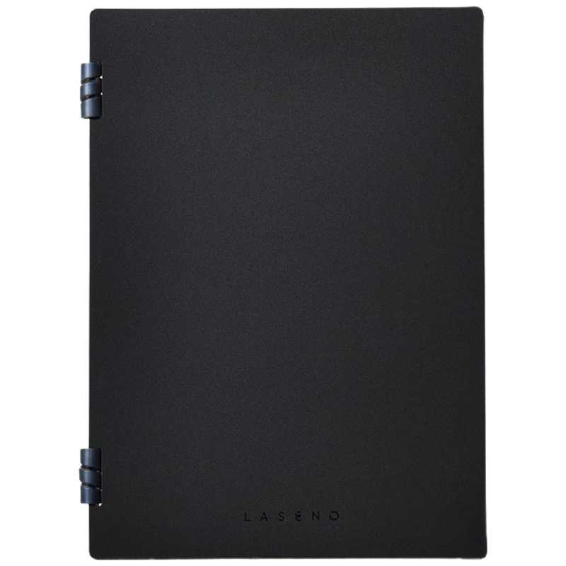 KINGJIM LASENO Spiral Notebook, Removable Pages, Error Correction Book, Business Office Notebook, Study Notebook for Postgraduate Students, Homework Book, B5 Size, Black, 9065-BK