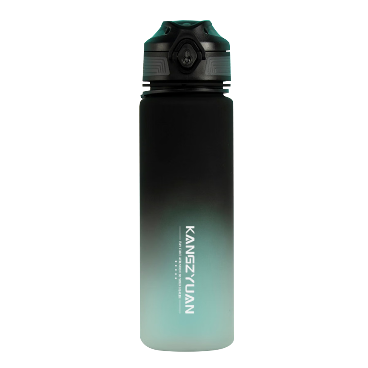 KANGZYUAN Tritan Water Bottle 1000ML Sports Cup for Men And Women, Portable Fitness Water Bottle, Direct Drinking Plastic Cup 9082 Black