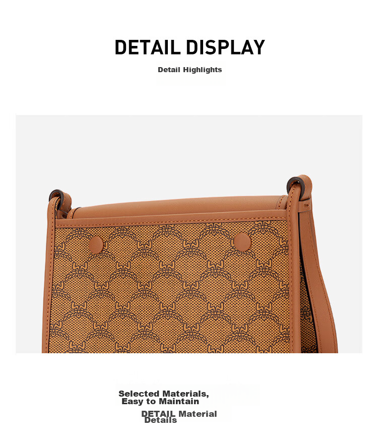 MCM HIMMEL Small Messenger Bag Shoulder Crossbody Bag Commuter Handbag for Women, Cognac Color 7