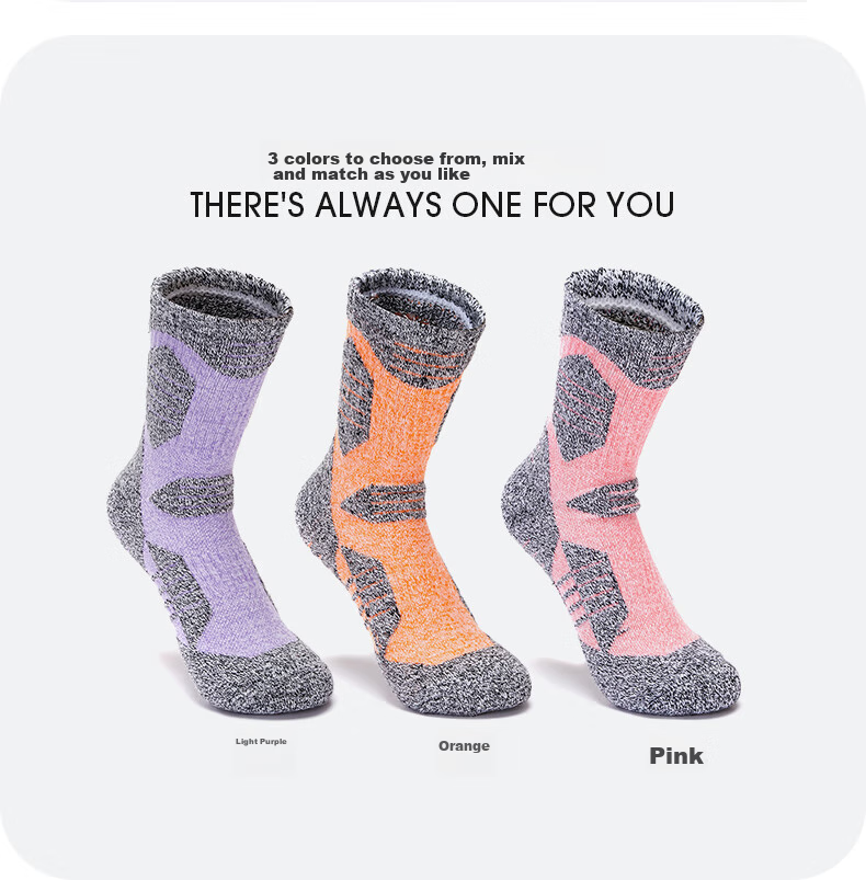 TFO Competition-Level Outdoor Socks, Durable Sports Socks, Breathable Hiking Socks, Mountaineering Socks 2202217, Women's Pink 10