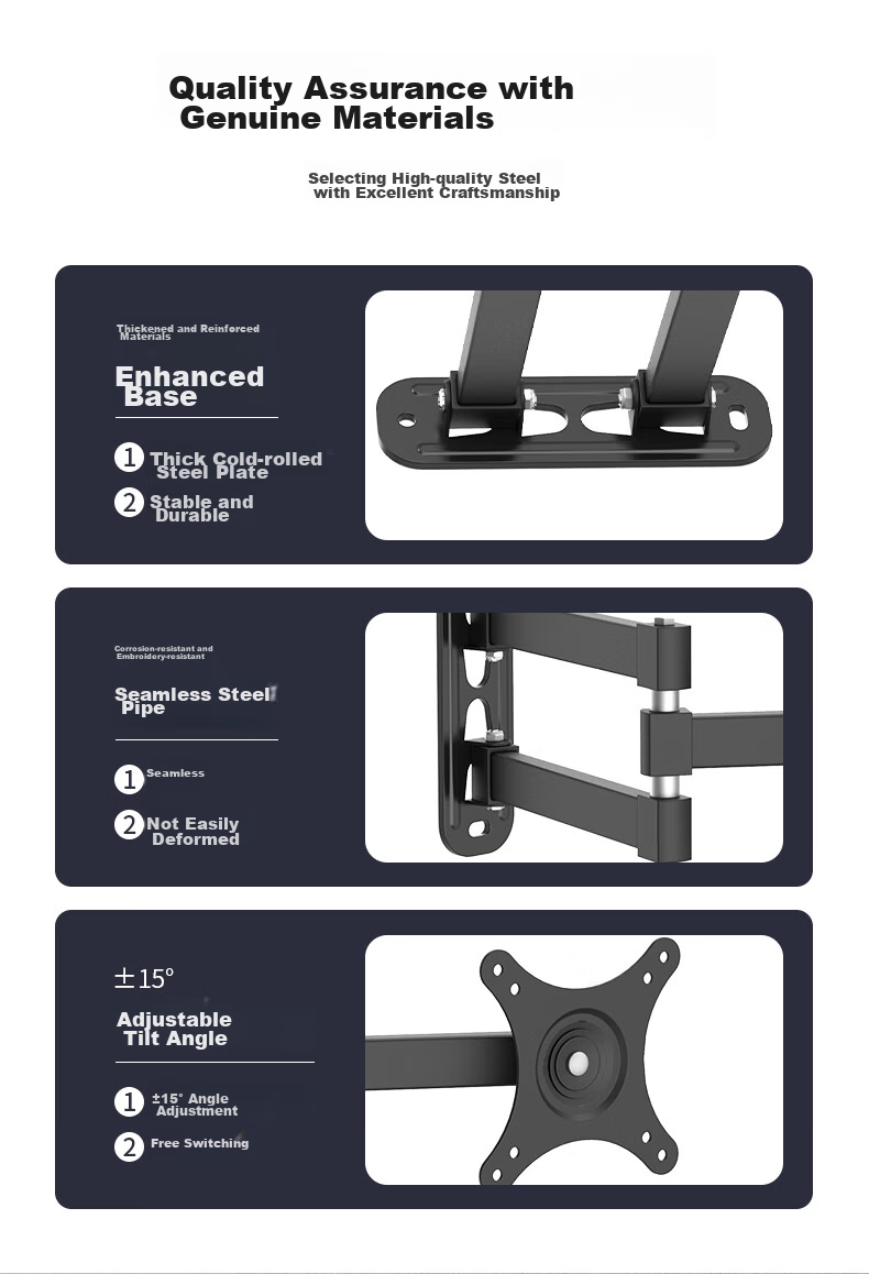 LUCKPRO Monitor Wall Mount Bracket, Computer Monitor Stand Wall Mount, Computer Stand, Monitor Riser, Desktop Wall Mount Bracket 119-01 12