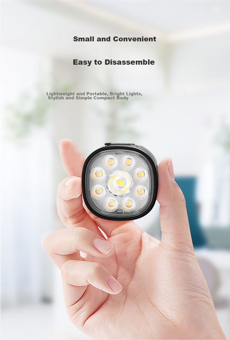 Bicycle Light, Cycling Equipment, Front And Rear Lights, Mountain Bike Night Riding Safety Warning Light, Waterproof USB Rechargeable High-Brightness Flashlight, Road Bike Tail Light 8