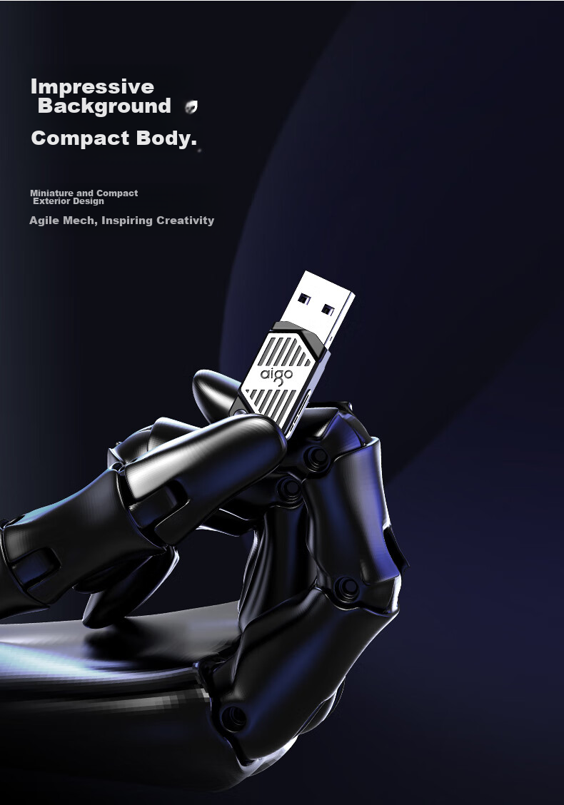 Aigo 64GB USB3.2 Flash Drive U316 Read Speed 220MB/s Large Capacity for Office Use Car USB Drive Laptop Mini Compact Thumb Drive 13