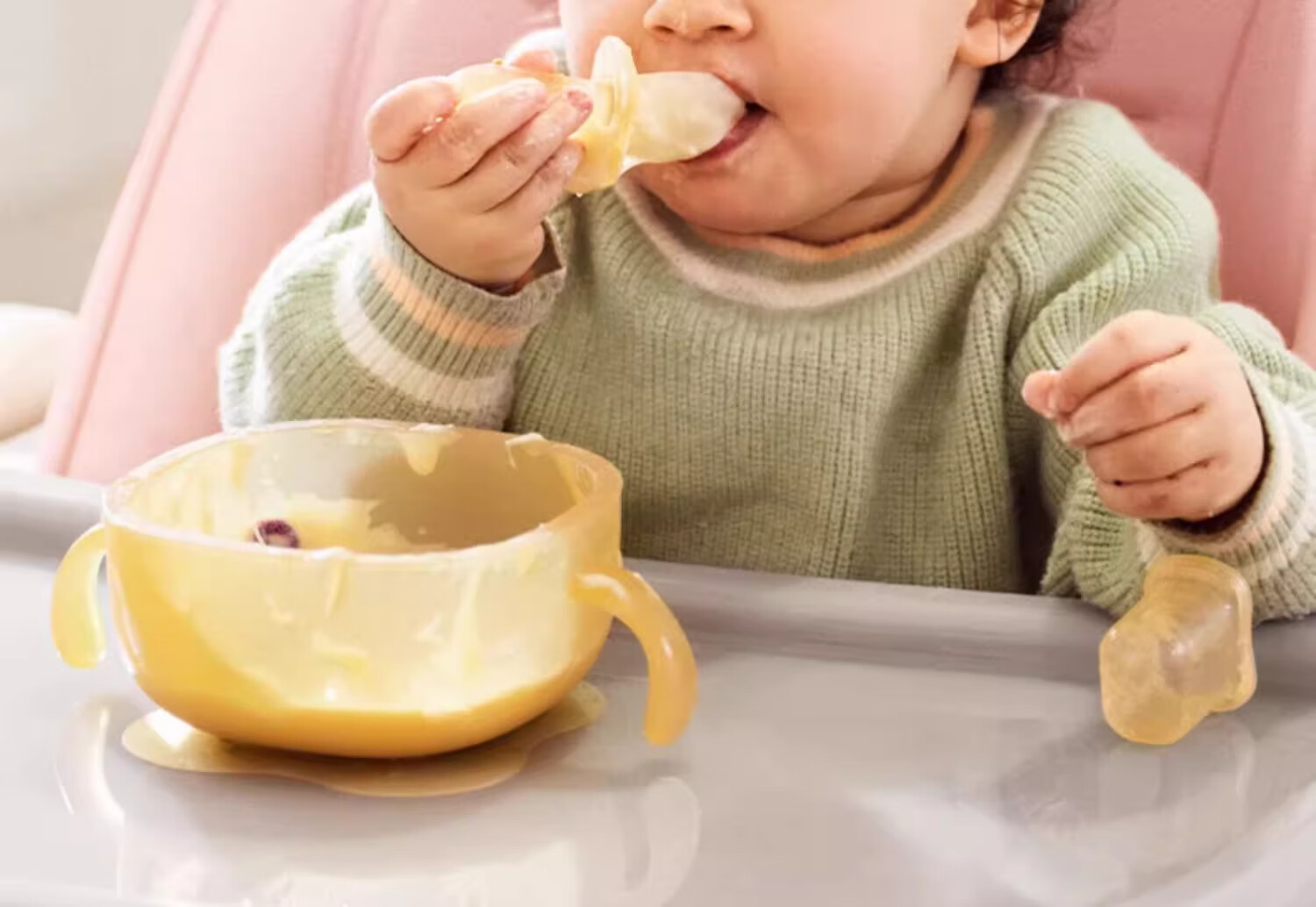 AVENT Philips Silicone Spoon, Baby Food Self-Training Soft Spoon, Feeding Utensils, Nursing Soft Auxiliary Spoon Set Sold by JD 13