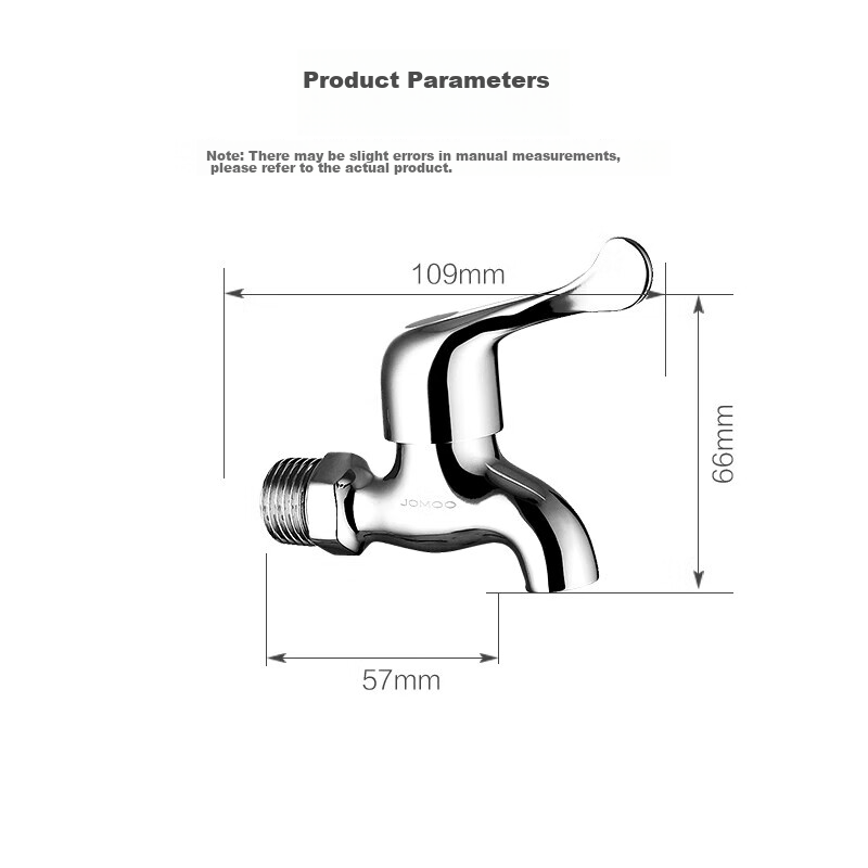 JOMOO Quick-Open Faucet, High-Quality Copper, Standard Cold Water Tap, Universal Bathroom Faucet for Tap Water, 7116-234/1C