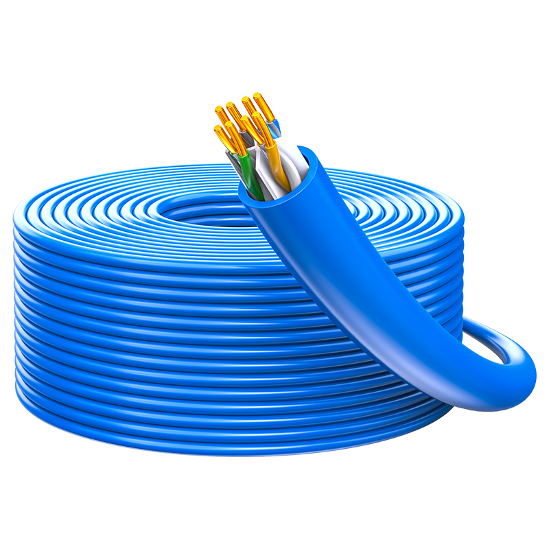 Shengwei CAT6 Gigabit Ethernet Cable [0.57±0.02mm Oxygen-Free Copper Core] Unshielded Twisted Pair for Home Installation, POE Surveillance Wiring, 305 Meters, CL6P57U